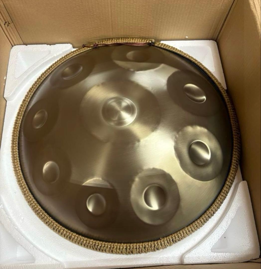 ※付属品に難あり　9音　スティールドラム　ハンドパン　スタンド、ケース付き