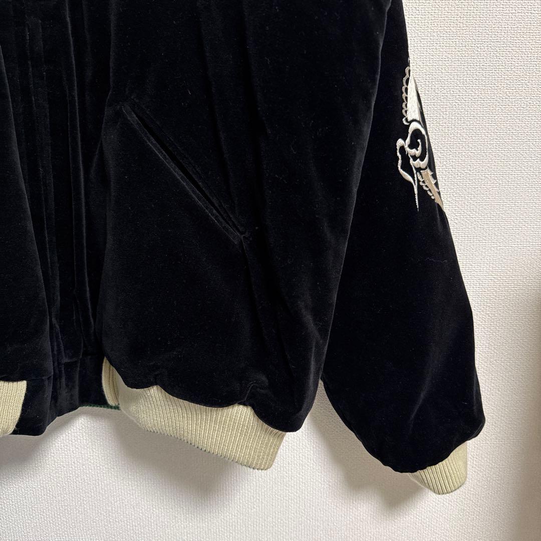 東洋 別珍 スカジャン スカル TOYO リバーシブル