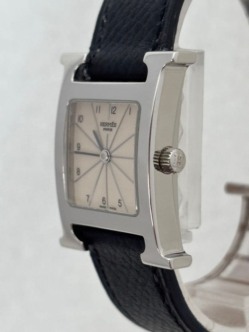 【美品】エルメス Hウォッチ クォーツ【HH1.210】【稼働品】レディース