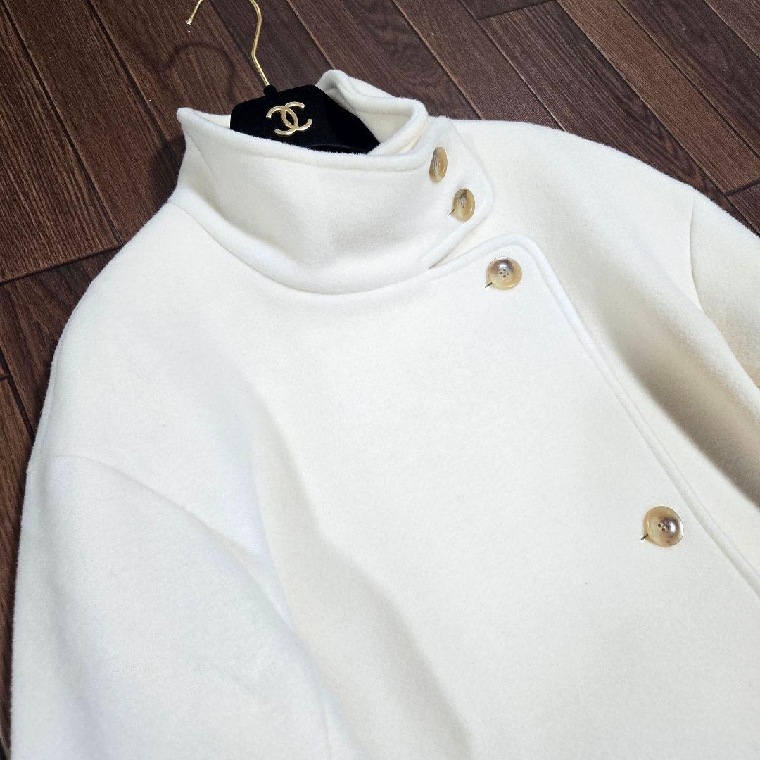 本日削除◆未使用◆ノーブル MTR ウール カシミヤ スタンドカラー コート