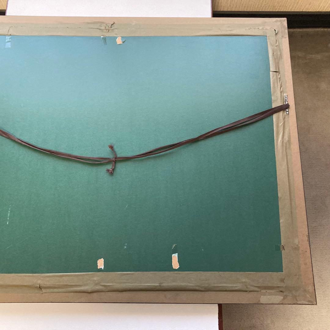 ベルナール・ビュッフェ チューリップ 花 フラワー 絵 額 木製 大型 レトロ