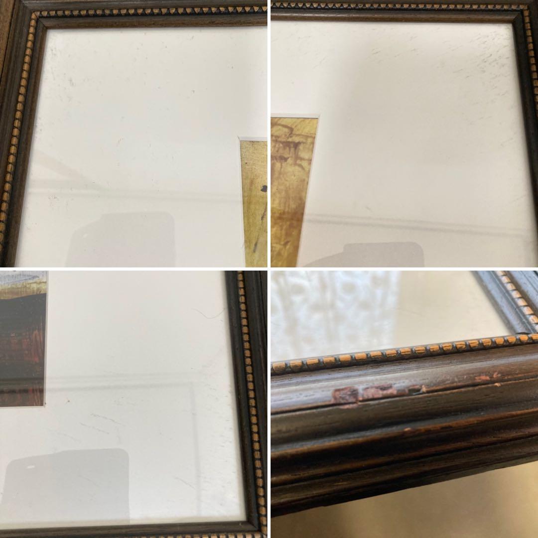 ベルナール・ビュッフェ チューリップ 花 フラワー 絵 額 木製 大型 レトロ