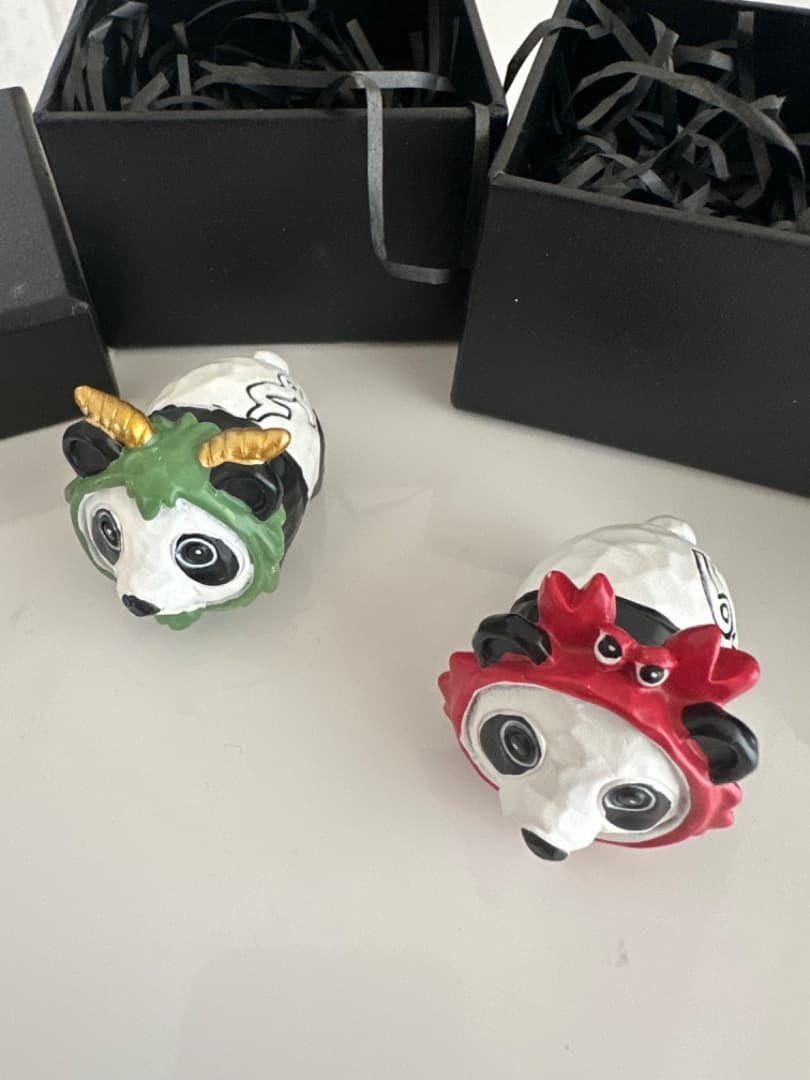 NICCOLO パンダの陶器置物 2個セット