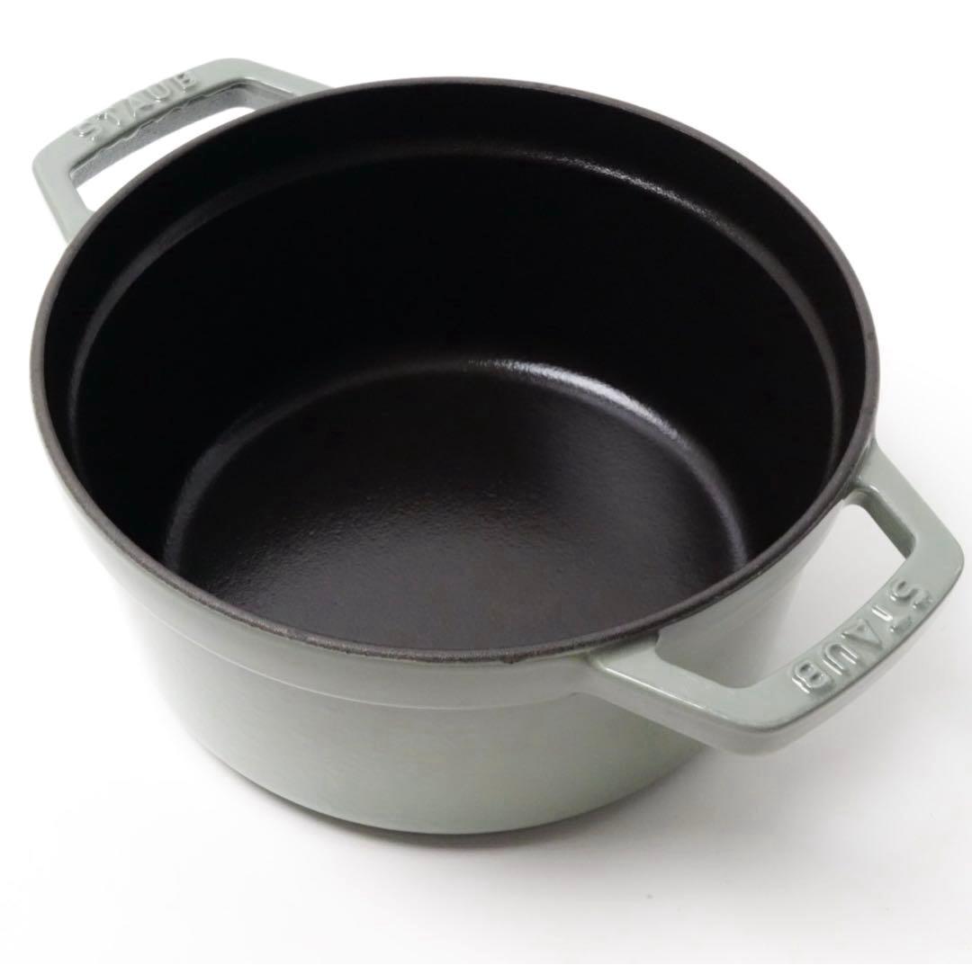 【美品】ストウブ staub ピコココット ラウンド 20cm ユーカリ