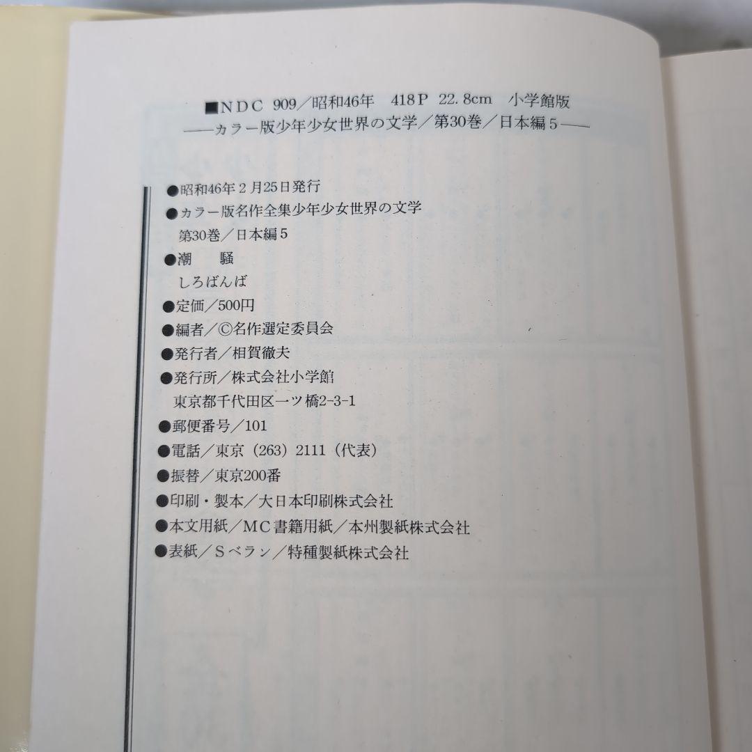 カラー版名作全集　少年少女世界の文学　全30巻セット　小学館