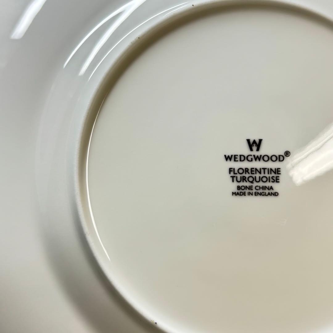  フロレンティーン ターコイズ　デザート スクエア プレート