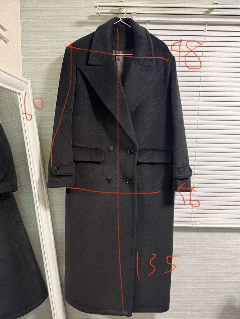 hype kyoto double long coat ［blk］