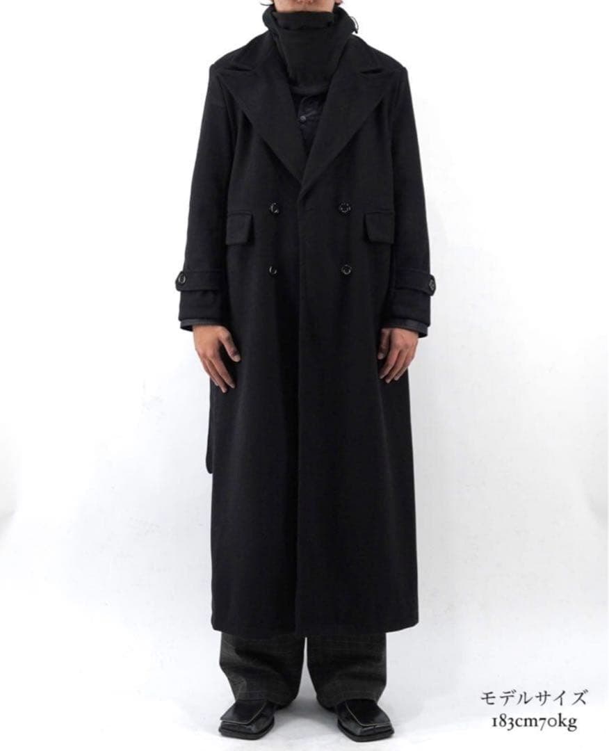 hype kyoto double long coat ［blk］