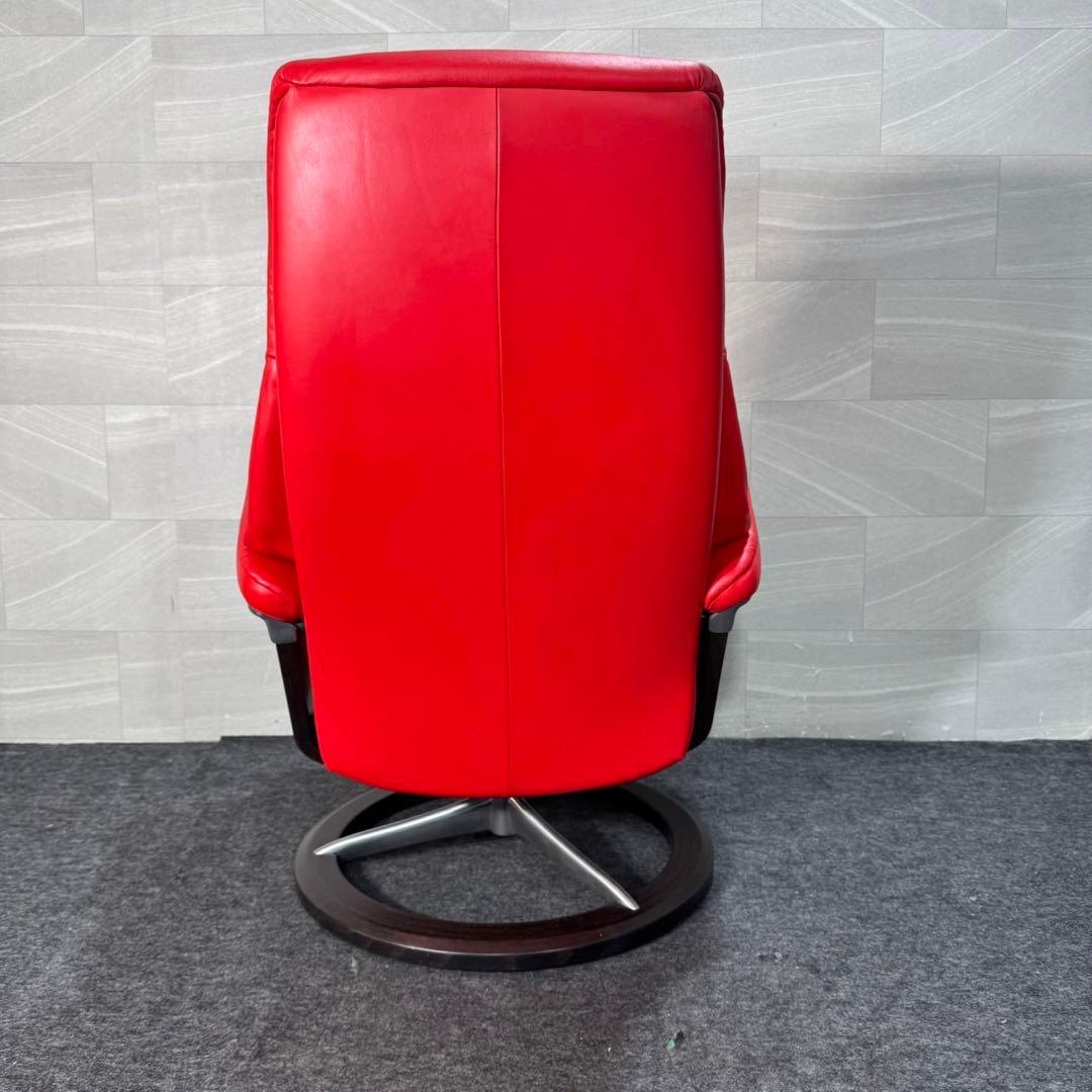 エコーネス ストレスレス チェア ビュー オットマン セット 革 d3405