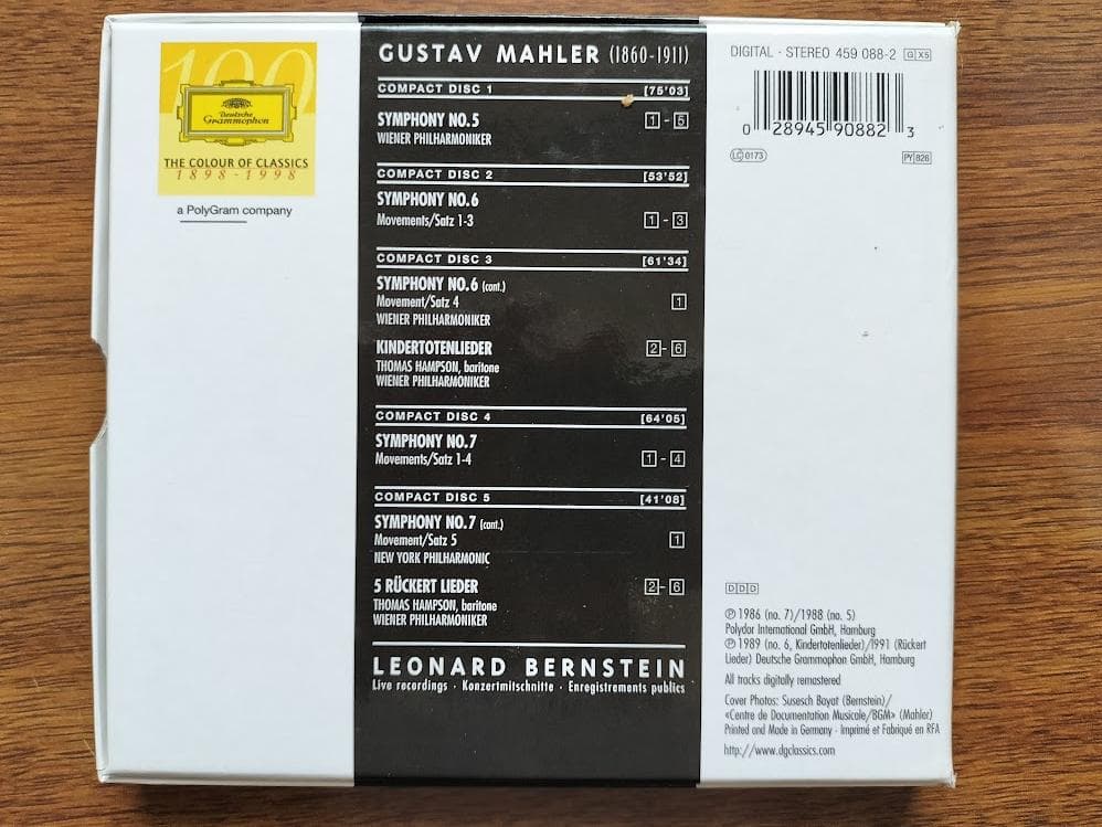 マーラー交響曲全集、歌曲集 バーンスタイン
