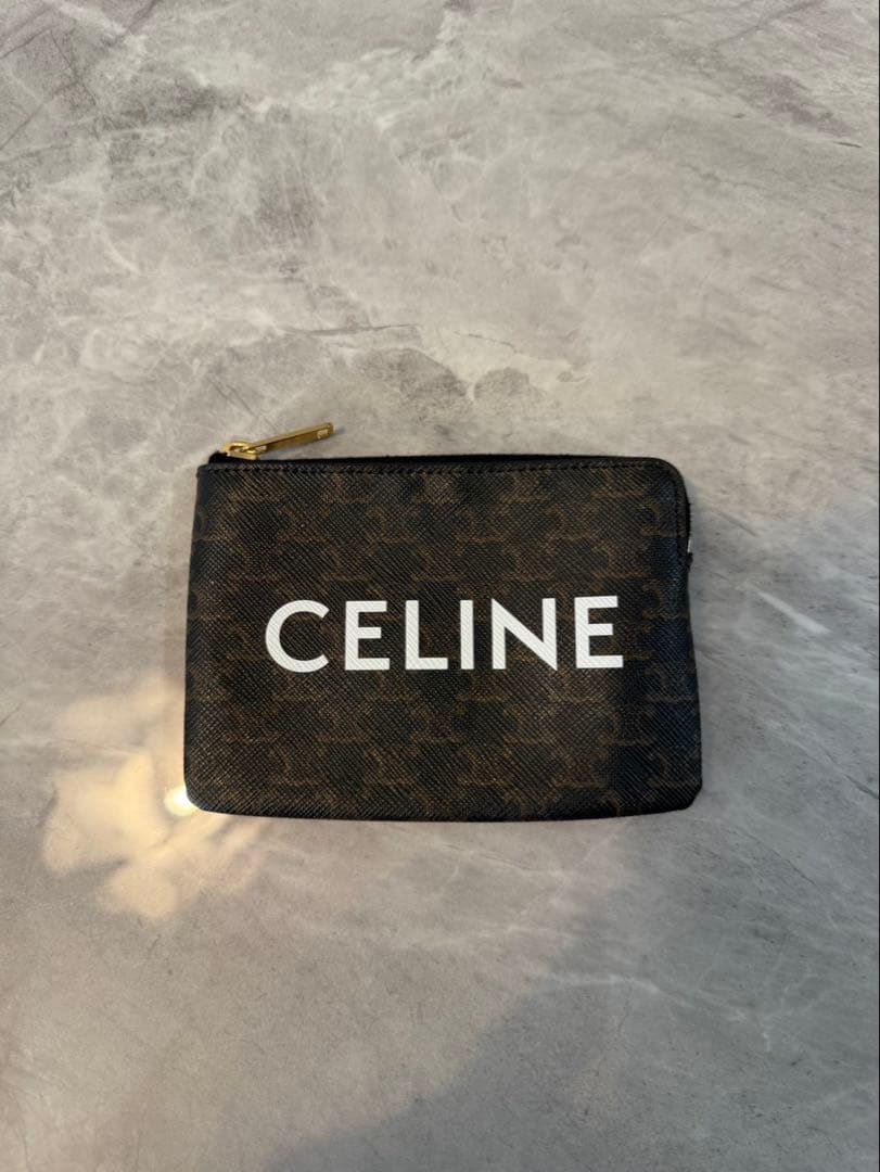 最終値下げ　CELINE ロゴ入りポーチ　美品