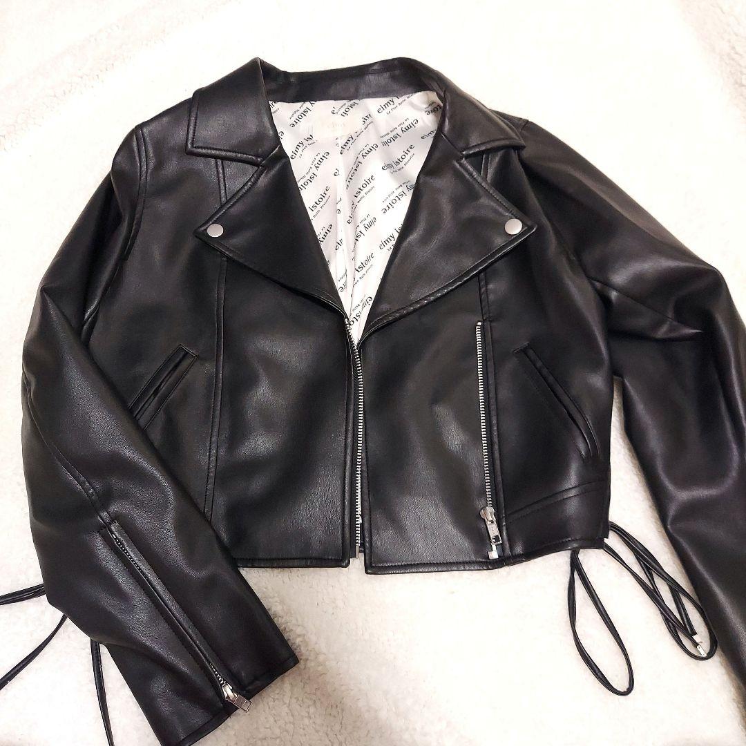 eimy istoire ブラックライダースジャケット