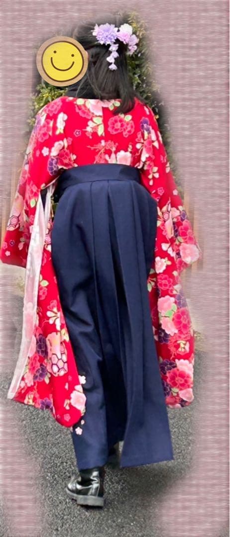 【アリサナ】卒業式袴一式 （160cm）+ブーツ（23.5cm位）+髪飾り