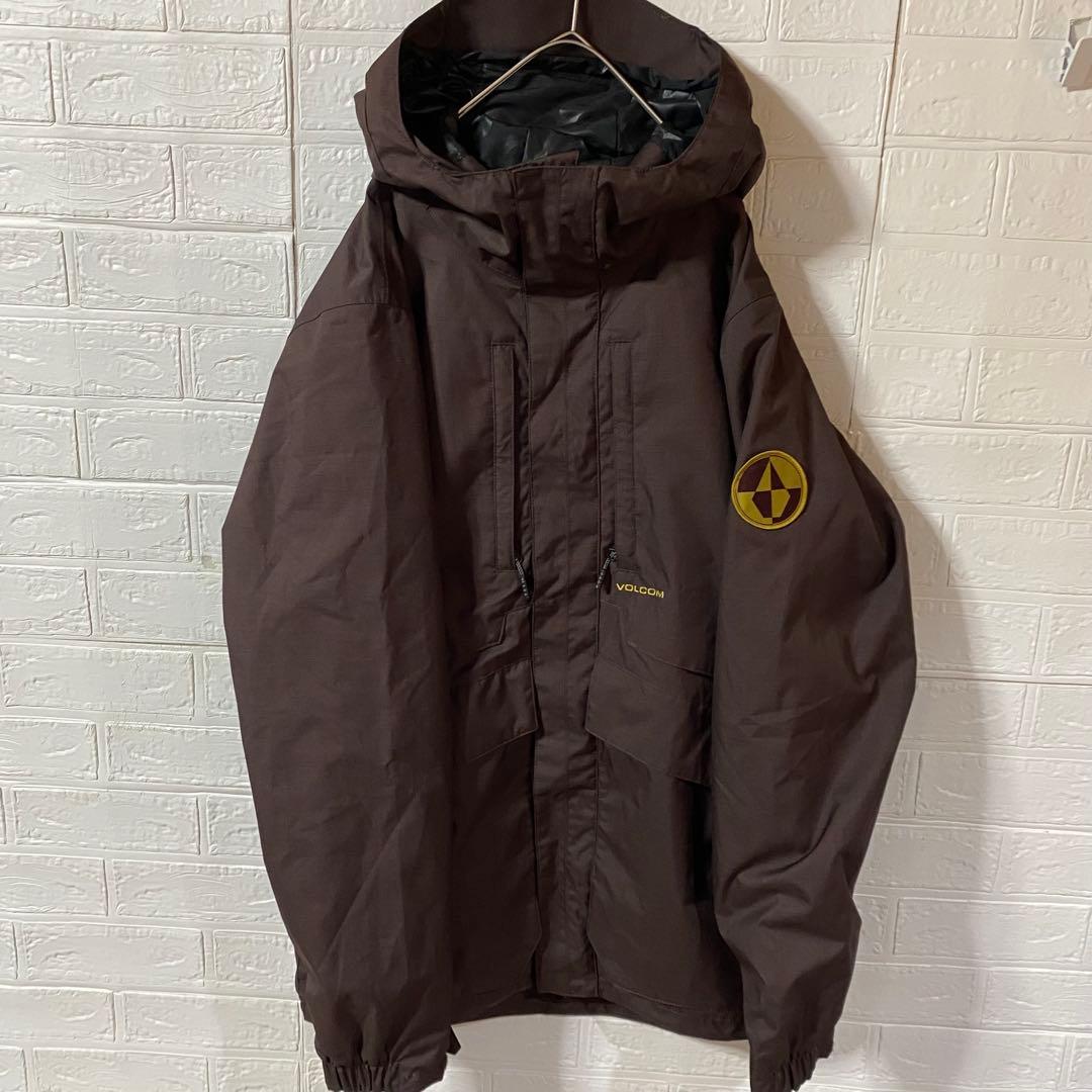VOLCOM ボルコム　フーディスノーボードウェア　ダークブラウン