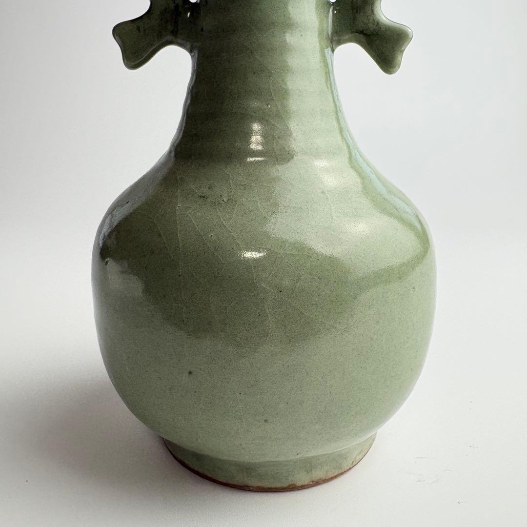 中国 青磁 花瓶 壷 美術品 陶磁器