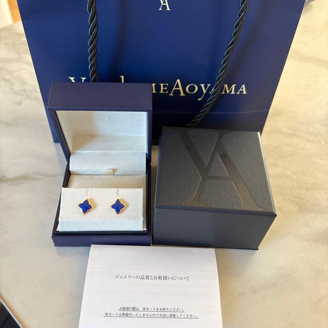 ヴァンドーム青山　ラピスラズリ　ピアス　K18
