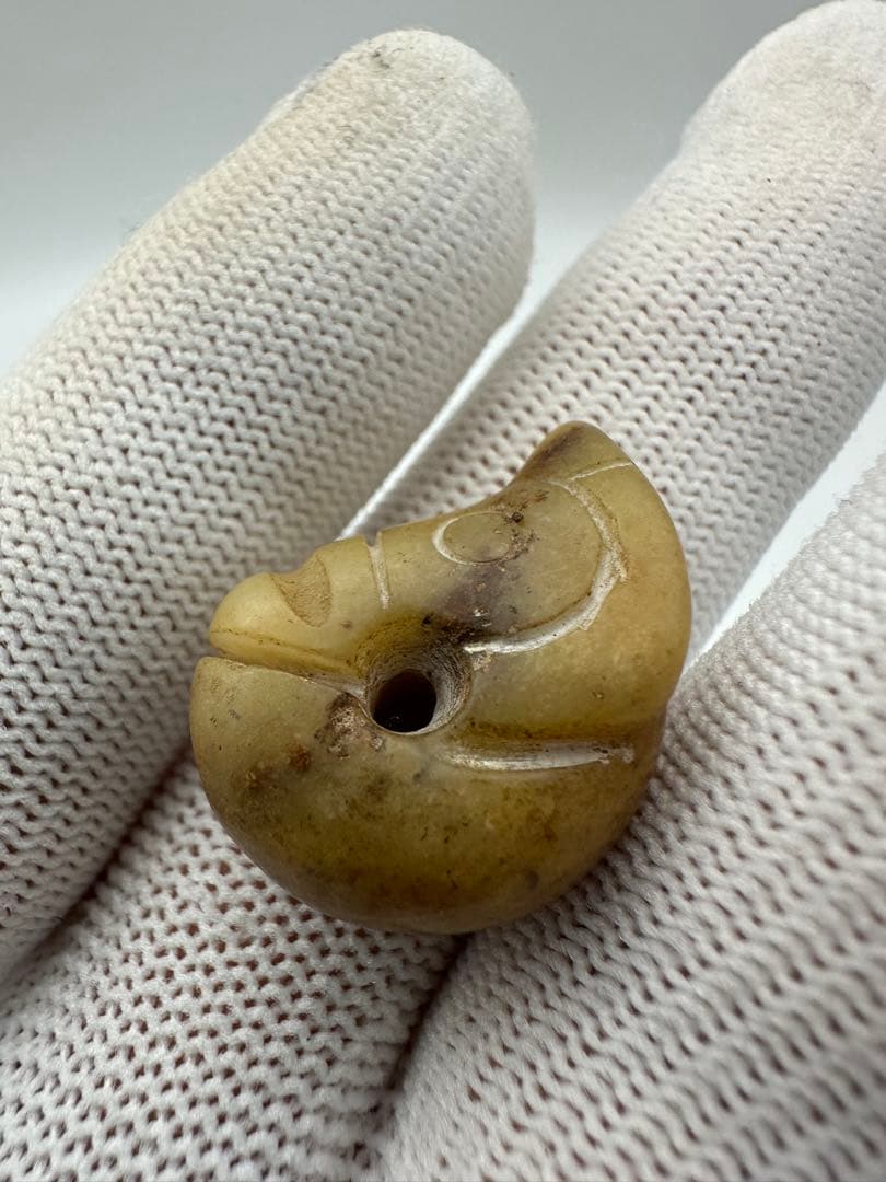 【中国古美術 】紅山文化 大型古玉璧 旧蔵 置物 巻珠戦漢古玉 旧藏品 合計9点