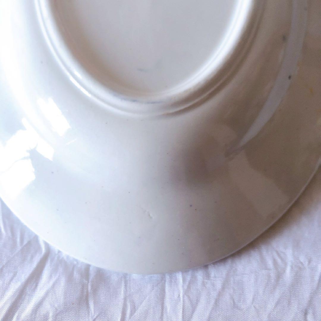 希少　サンタマン　バスク柄ラヴィエ　フランスアンティーク食器　ブロカント　蚤の市