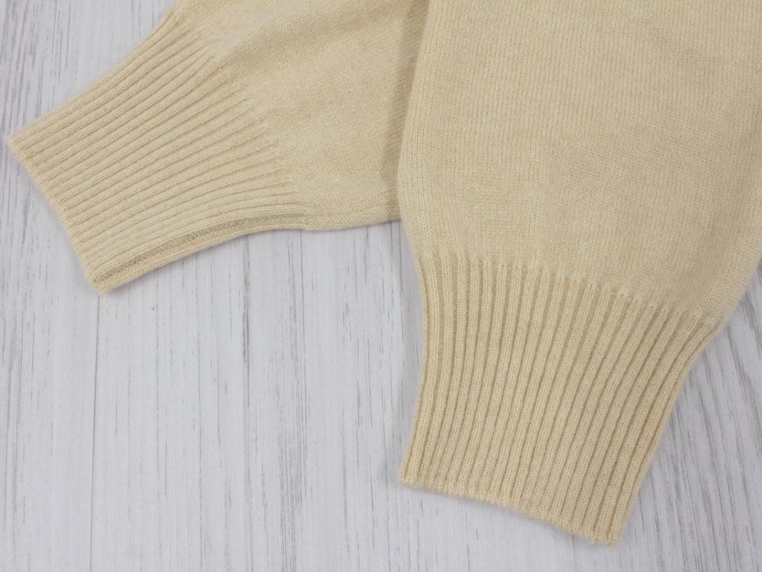 ▲ブルネロ クチネリ カシミア100%ジップアップカーディガン ベージュ