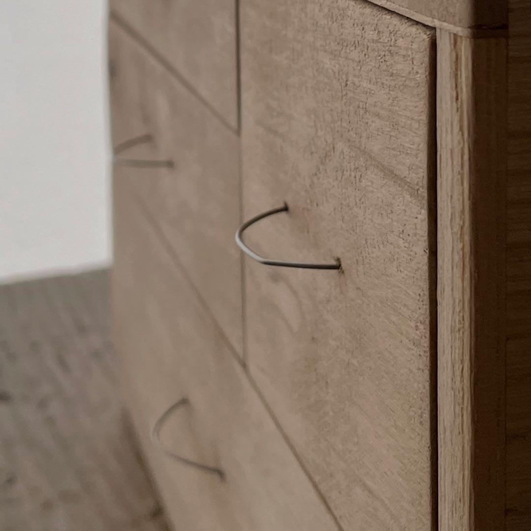 古い裁縫箱　レトロ　小引き出し　木箱　古道具　アンティーク