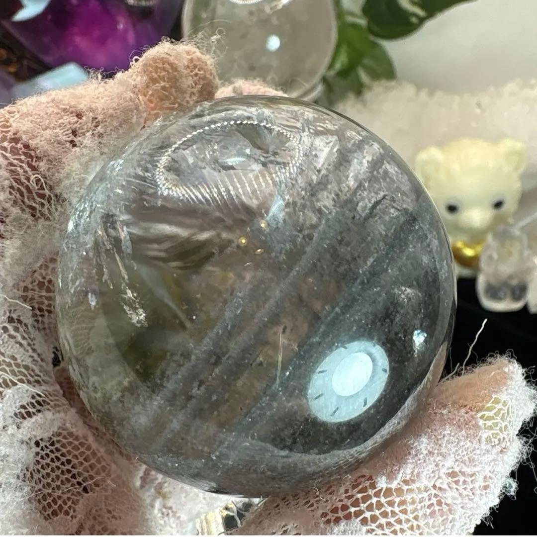 レア♡高品質 ブルーガーデンクォーツスフィア♡No.2101
