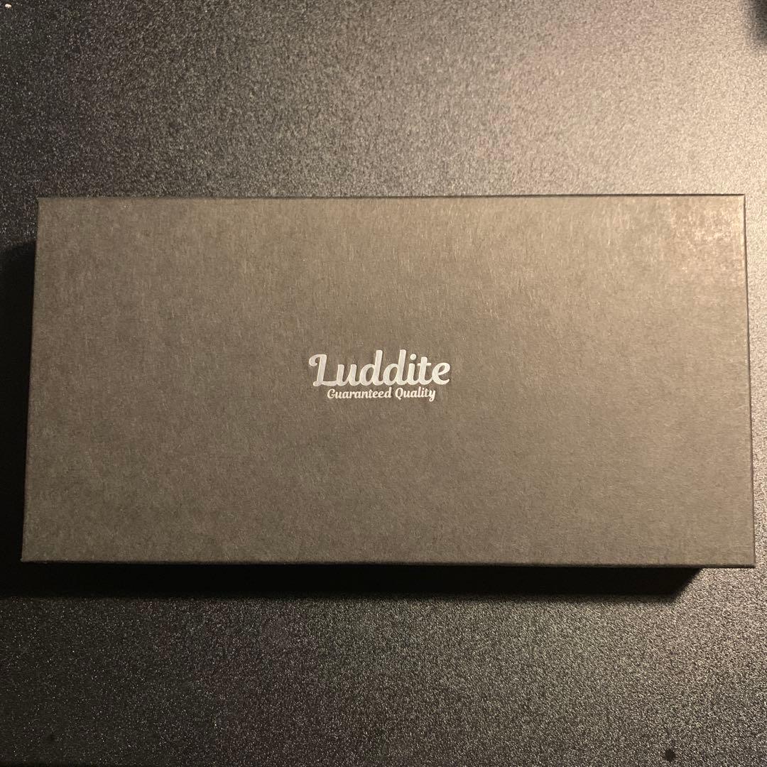 Luddite ラウンドジップ エッセンシャルMAYA ティール&定規と芯ケース