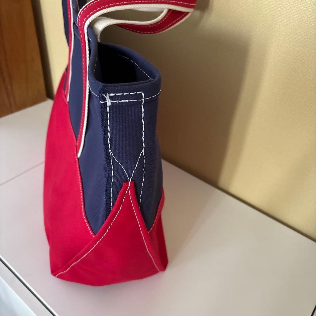 L.L.Bean BOAT AND TOTE トートバッグ ネイビー/レッド