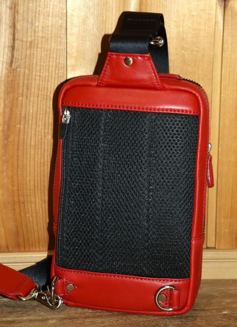 新品 IS/IT 撥水加工 レザーワンショルダーバッグ 定価2万3100円 併