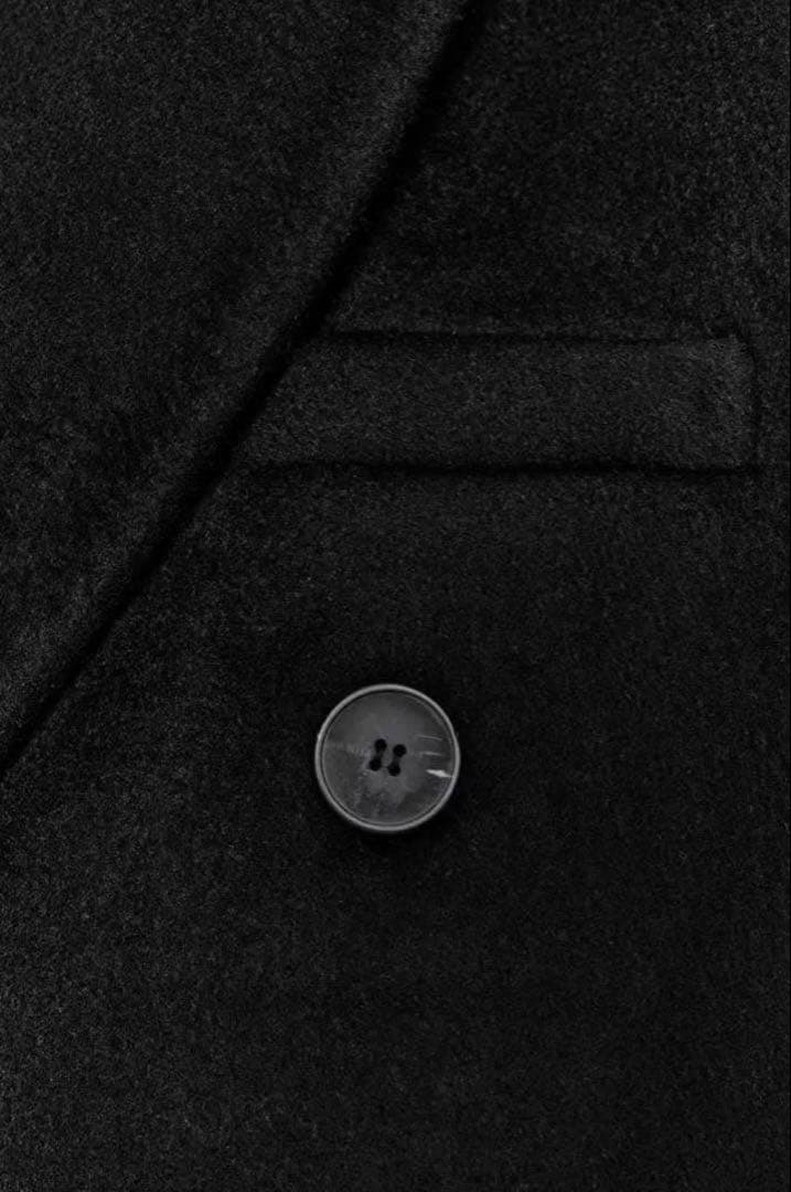 ZARA ウール混紡エクストラロングコート ブラック　ロングコート　マキシコート
