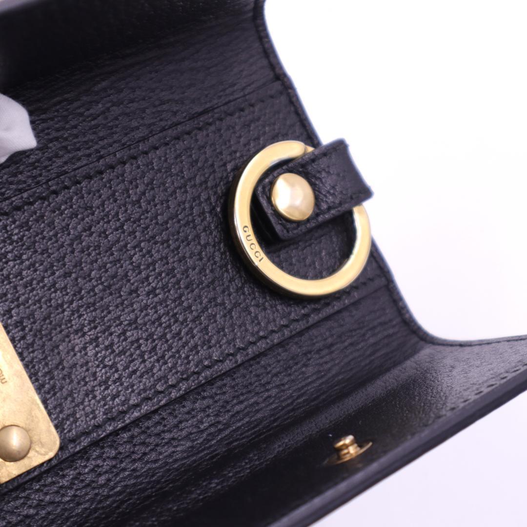 GUCCI★グッチ ビー＆スター 6連キーケース ブラック ゴールド 箱付