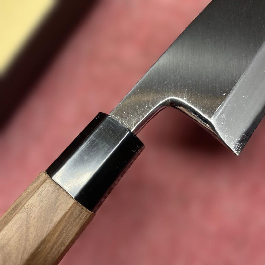 青二鋼　薄出刃包丁　165㎜ 5.5寸