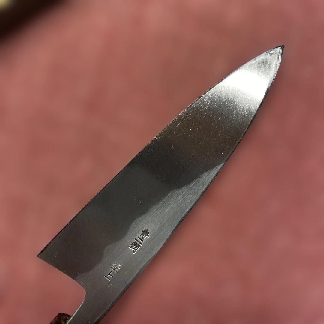 青二鋼　薄出刃包丁　165㎜ 5.5寸