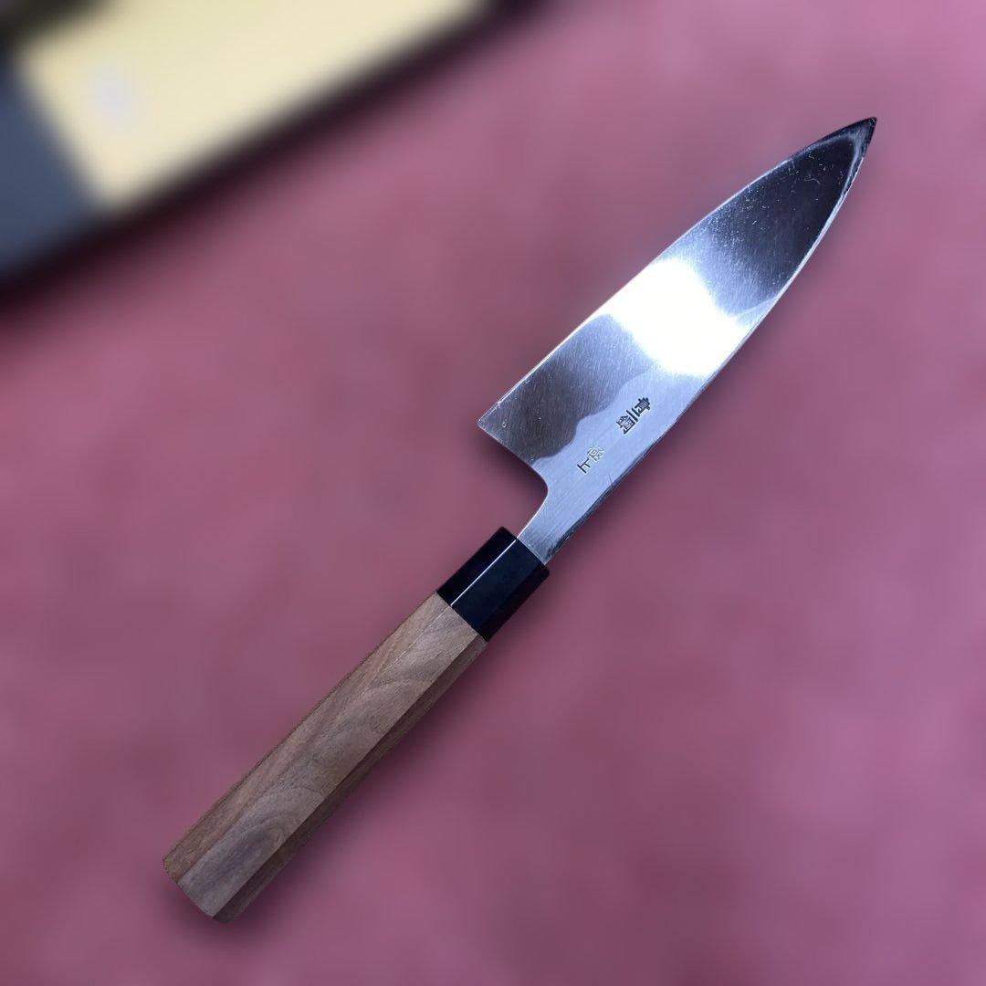 青二鋼　薄出刃包丁　165㎜ 5.5寸