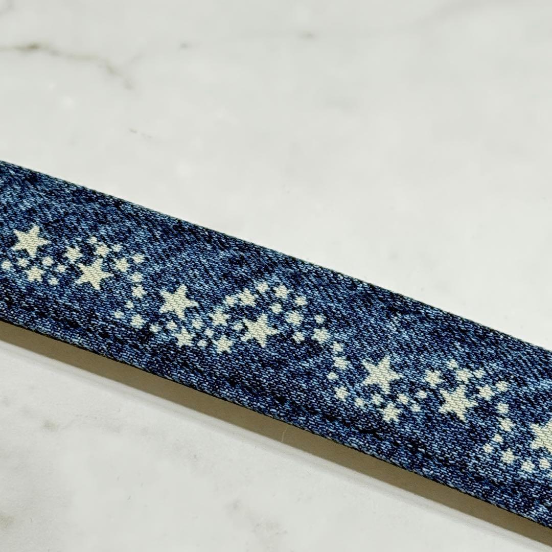 【未使用品】 AFB ロゴバックル デニム ベルト Mサイズ / 80～85cm