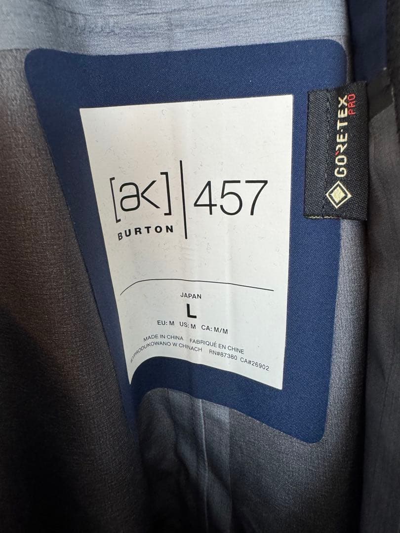 BURTON バートン AK457 GORE-TEX PROビブパンツ L