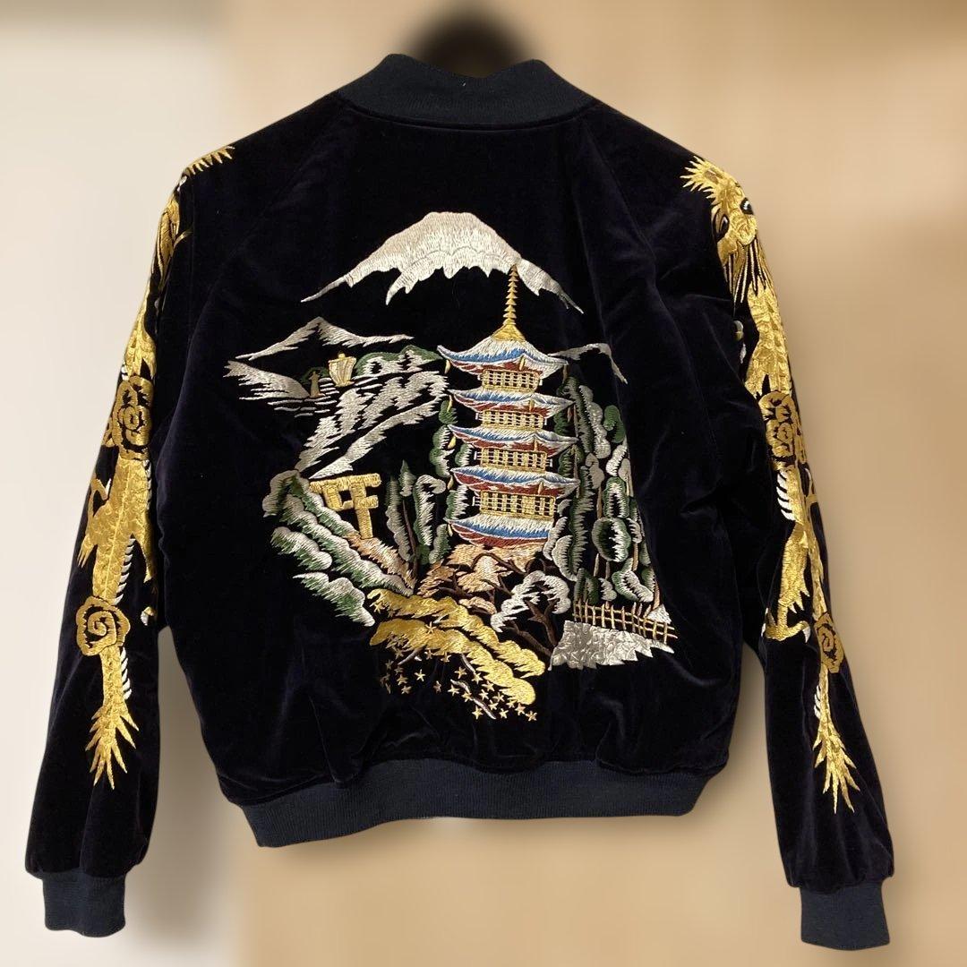 ウエアハウス WAREHOUSE 別珍スカジャン 五重塔 龍