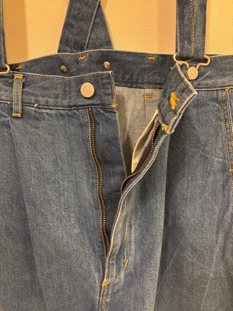 ウィムガゼット GEMINI　サスペンダーデニムパンツ　F　美品
