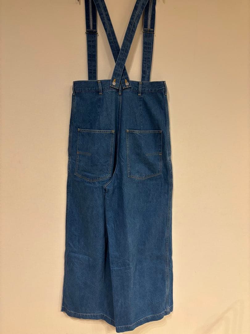 ウィムガゼット GEMINI　サスペンダーデニムパンツ　F　美品