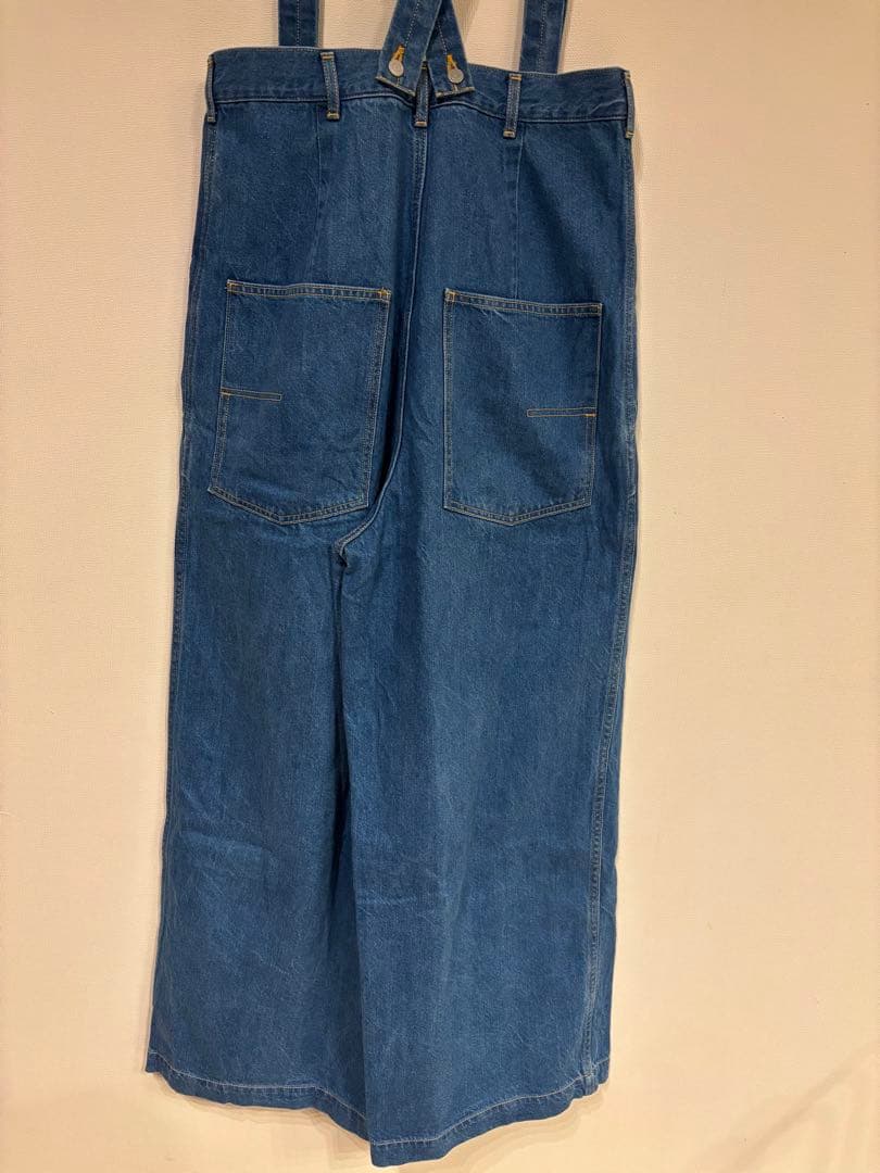ウィムガゼット GEMINI　サスペンダーデニムパンツ　F　美品