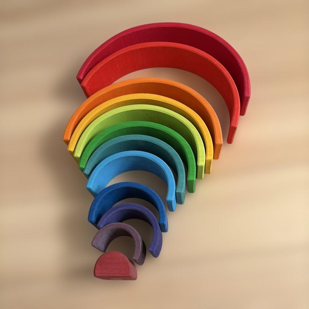グリムス社　アーチレインボー　木製アーチ型 積み木　大サイズ