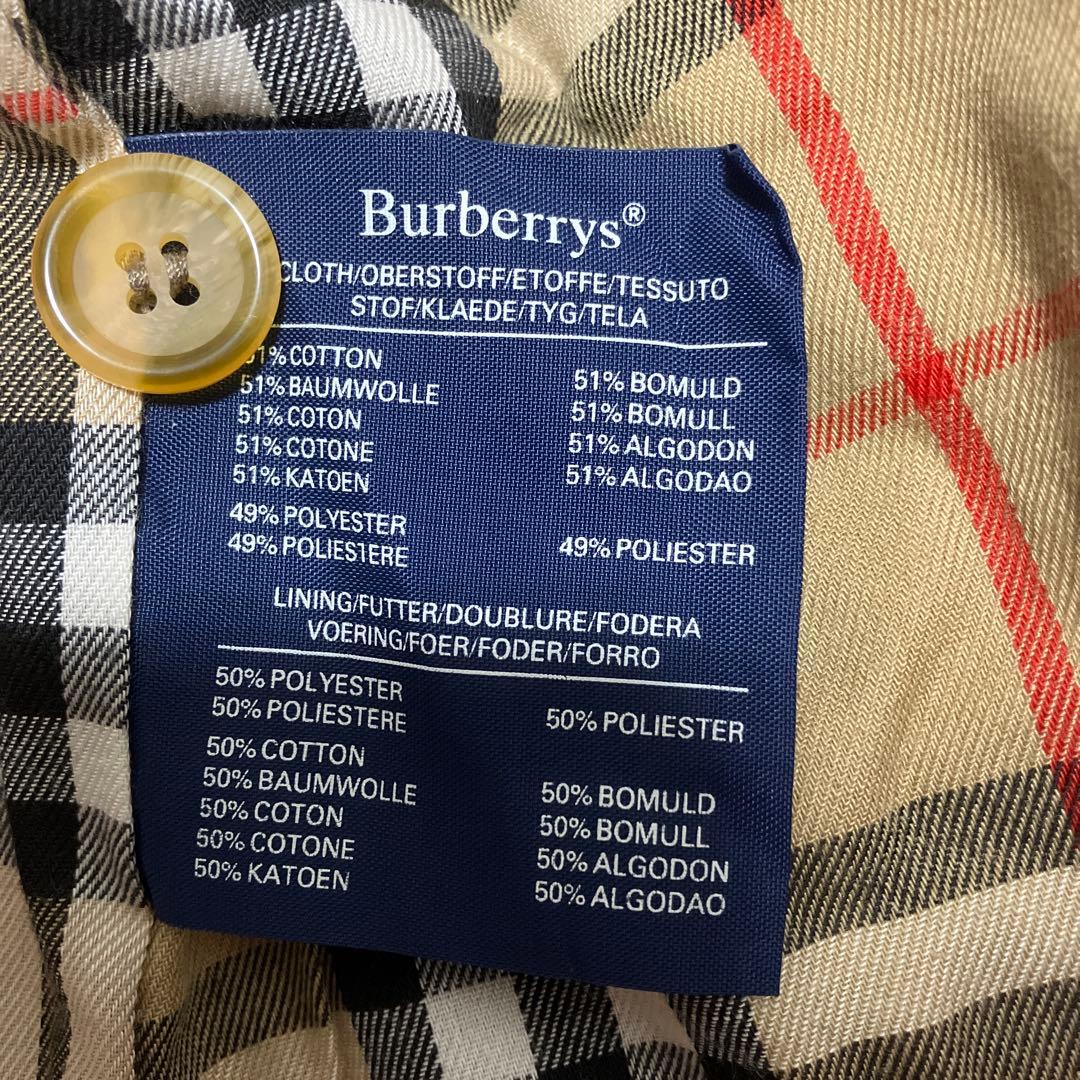 Burberrys（バーバリーズ） トレンチコート　ライナー　襟付き　94年製