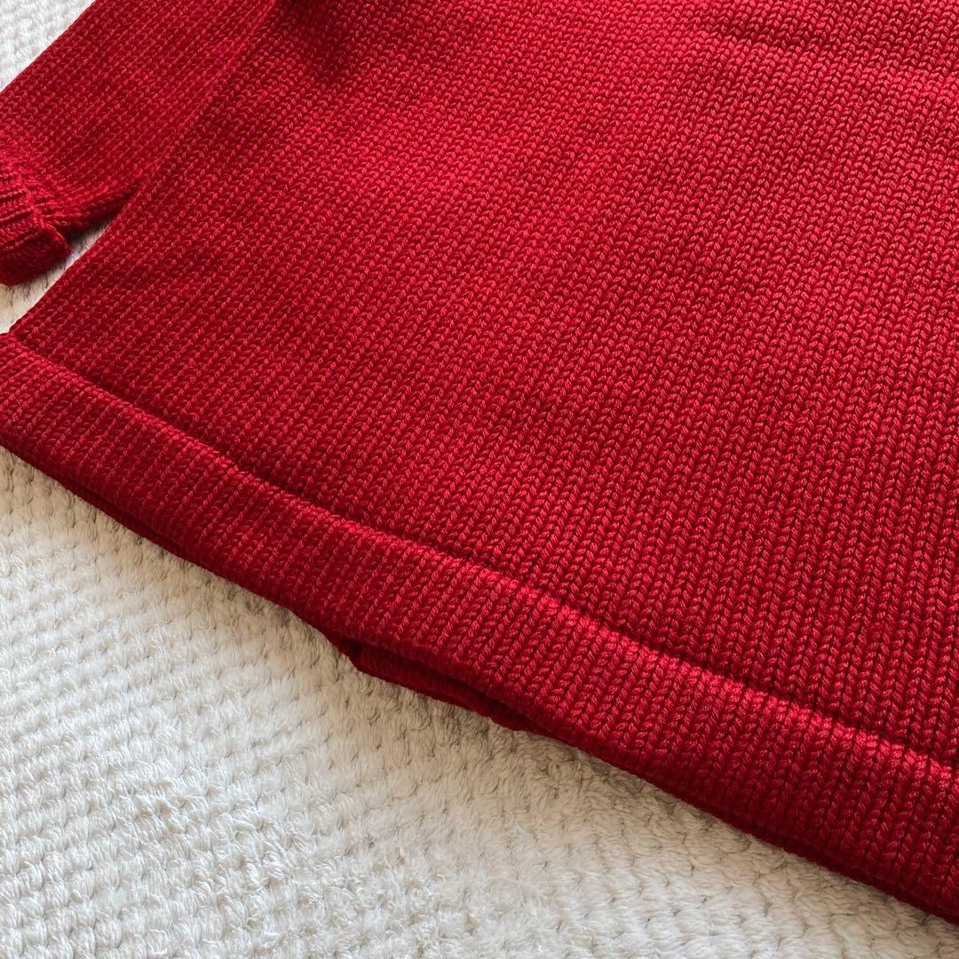 美品 30s 40s ビンテージ ショールカラー カーディガン ワインレッド