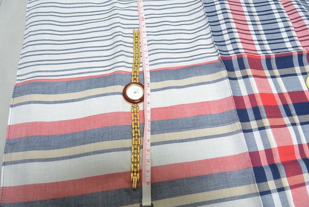 宝*斎様 GUCCI アナログ腕時計 ゴールド/赤/黄