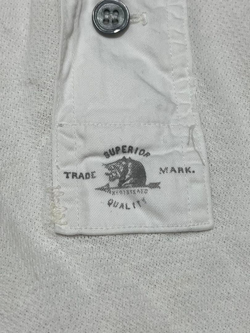 00s Polo Ralph Lauren ヘンリーネック　リネン　ホワイト　L