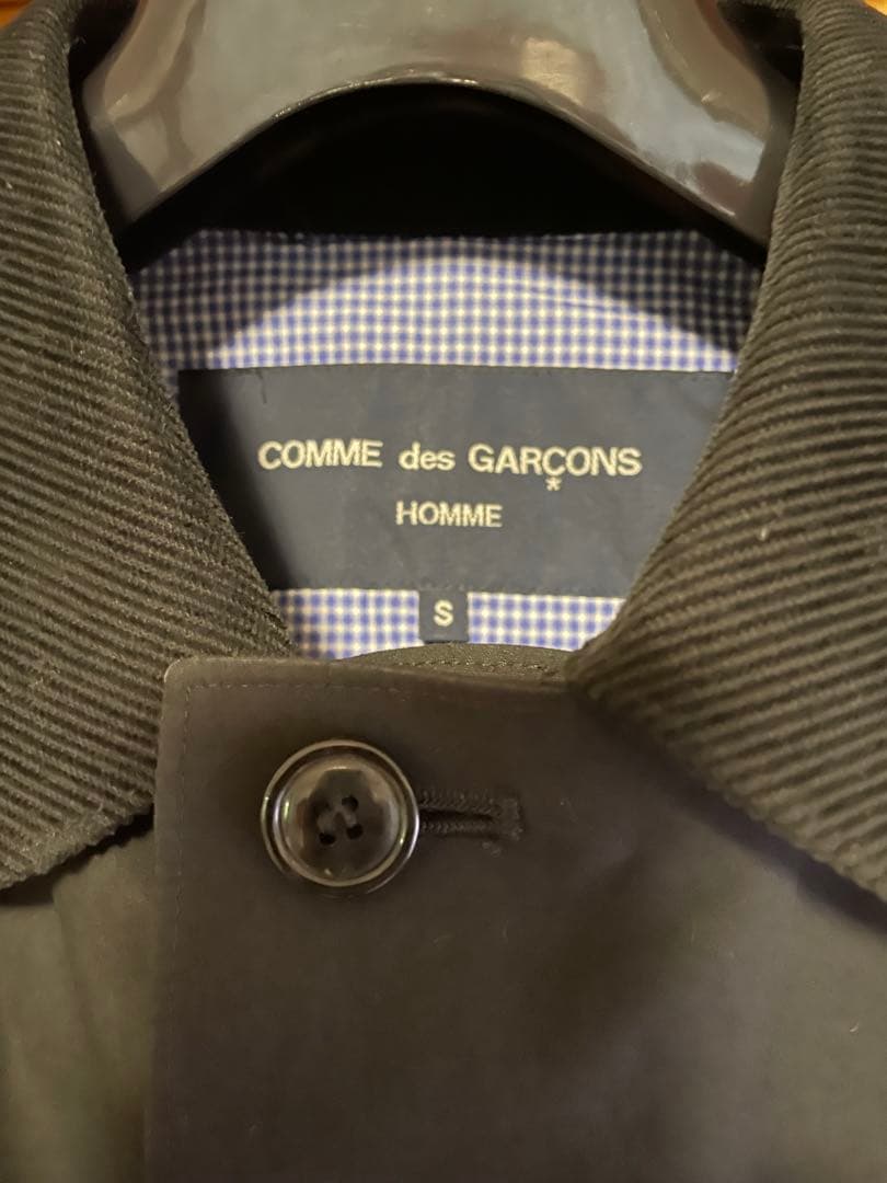 COMME des GARÇONS ブラック ステンカラーコート Sサイズ