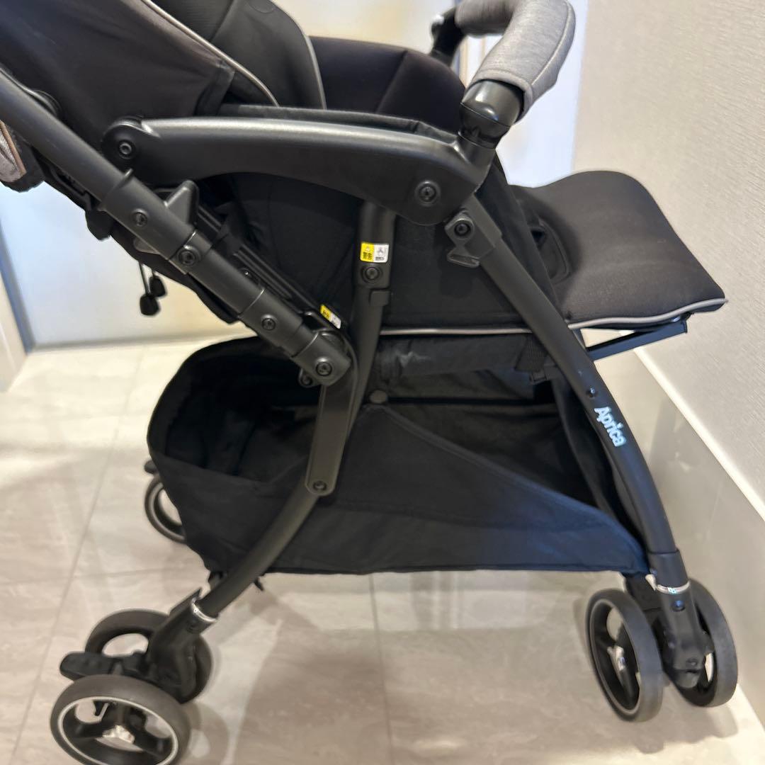 ラクーナクッションフリーAC グレー 2023 Ａ型ベビーカー レインカバー