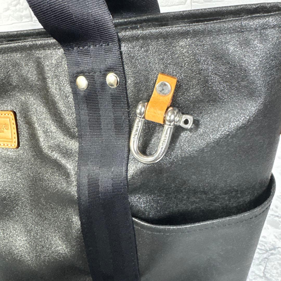 【極美品】森野帆布 SIGNAL FLAG 2WAY トートバッグ ブラック