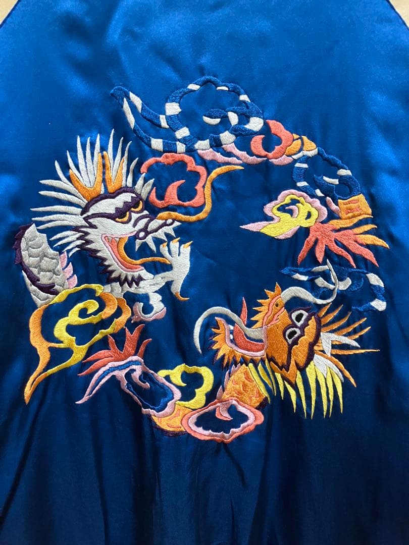最終値下げ　スカジャン JOHN BULL サイズM 生地シルク GUAM 龍