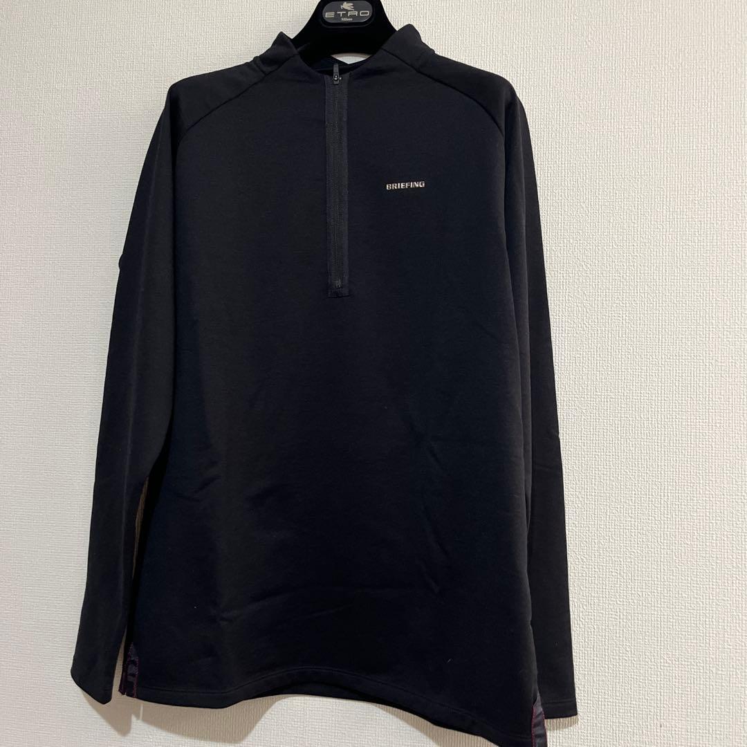 美品　ブリーフィング　ハーフジップスエット　M