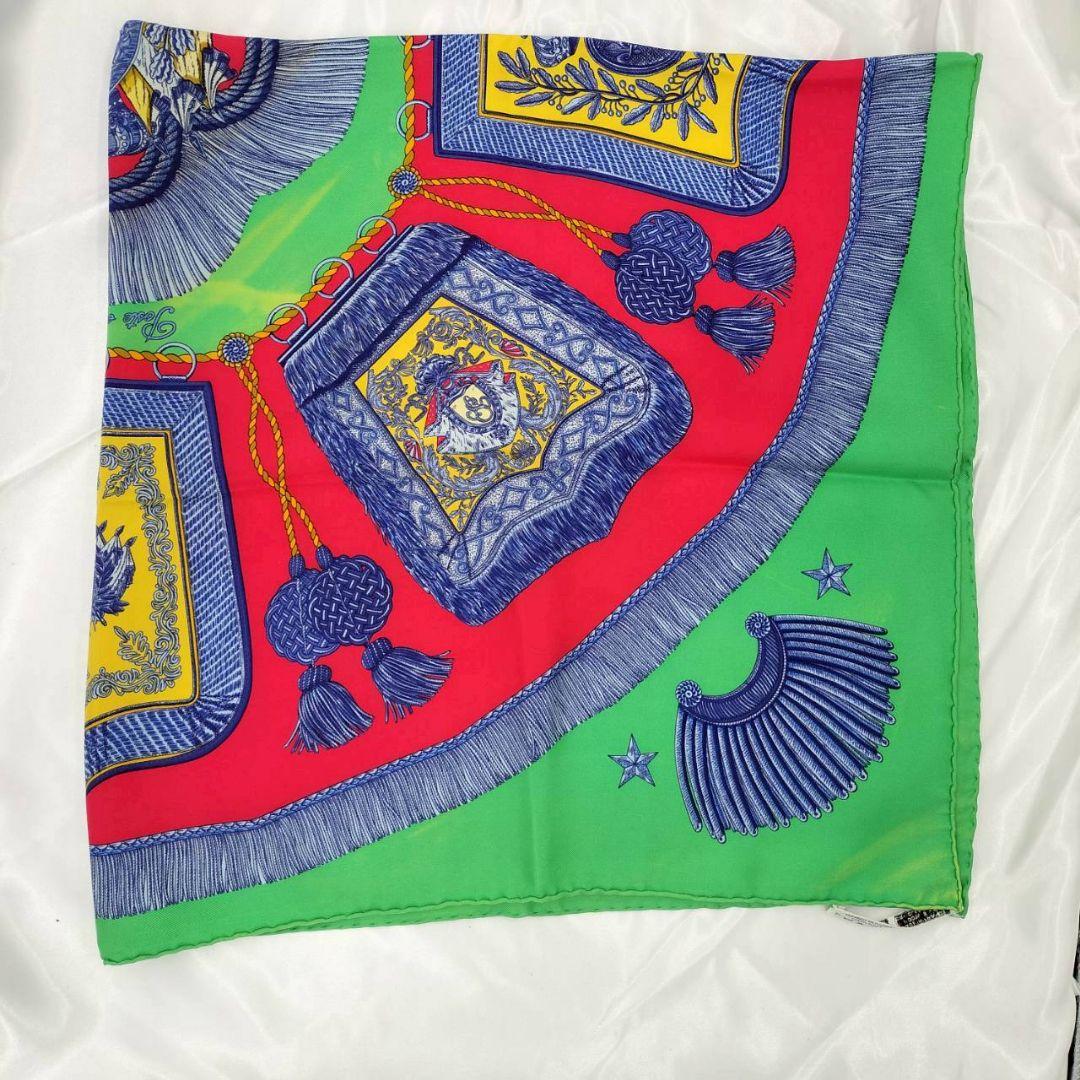 1223 【良品】 エルメスカレ 90 Poste et Cavalerie
